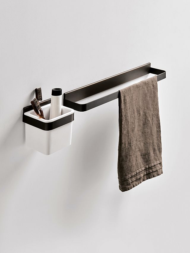 Memory Toothbrush Holder with Towel Rail in Brushed Burnished.jpg