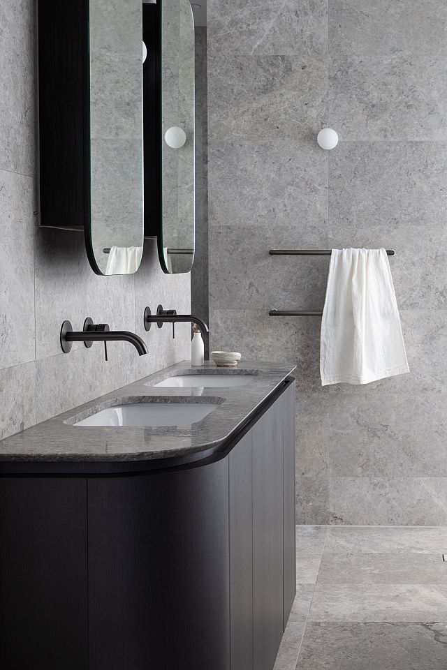 Perla Argento marble vanities at Hurstville Grove by Studio Priscilla.jpg