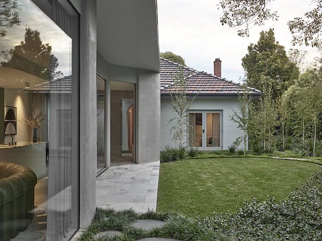 Teragio Anticated tiles at Glen Iris House designed by Luke Fry Architecture and Interior Design. Photography by Derek Swalwell.jpg